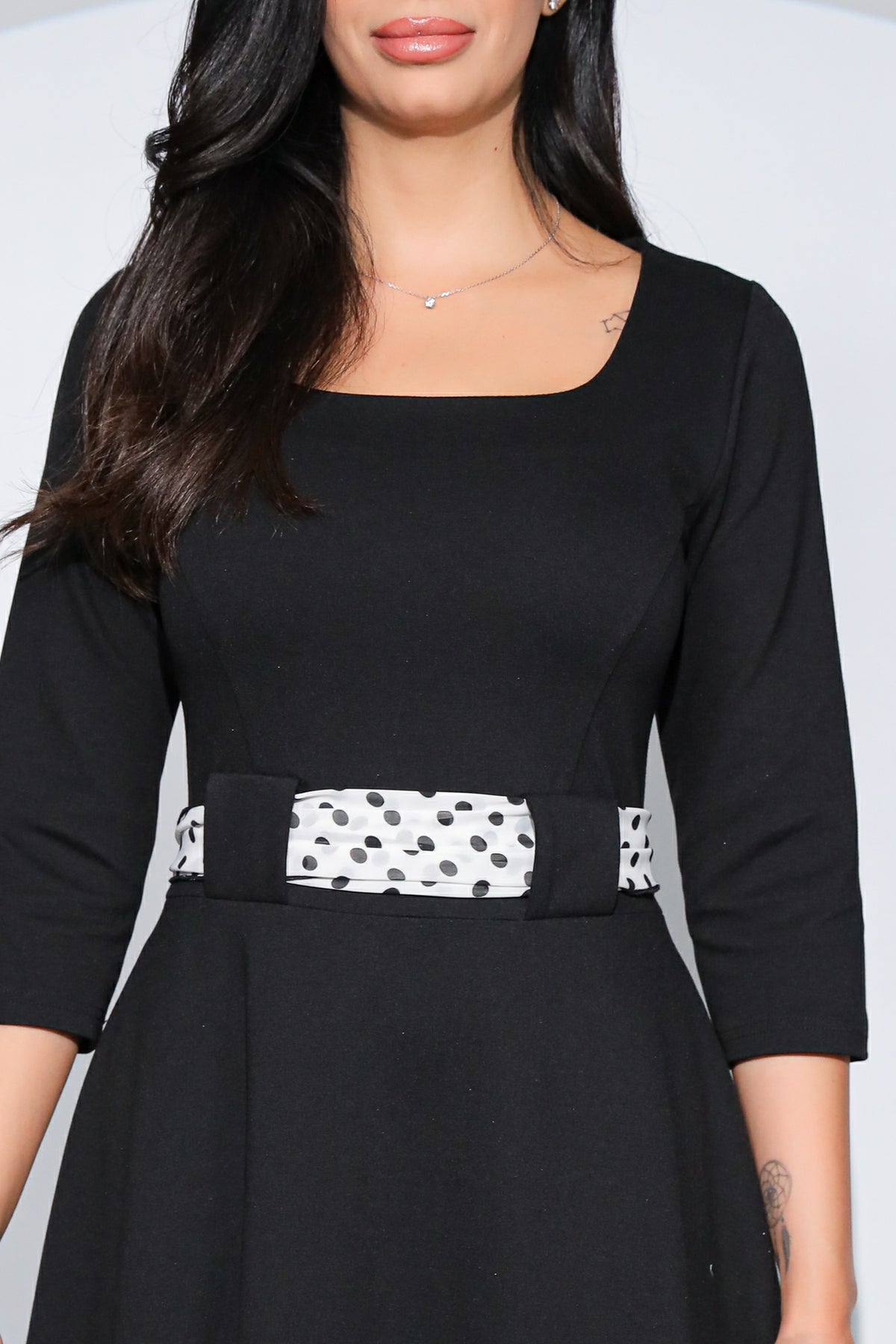 Rochia Allegra din jerseu de bumbac cu 3 eșarfe incluse