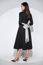 Rochia Allegra din jerseu de bumbac cu 3 eșarfe incluse