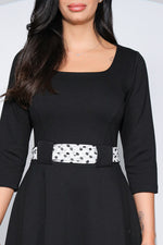 Rochia Allegra din jerseu de bumbac cu 3 eșarfe incluse