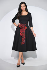 Rochia Allegra din jerseu de bumbac cu 3 eșarfe incluse